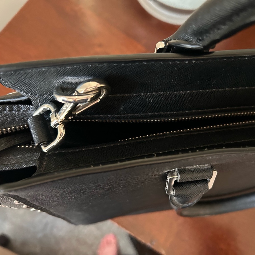 Michael Kors Selma Black Tote with Silver Grommets - Picture 6 of 8